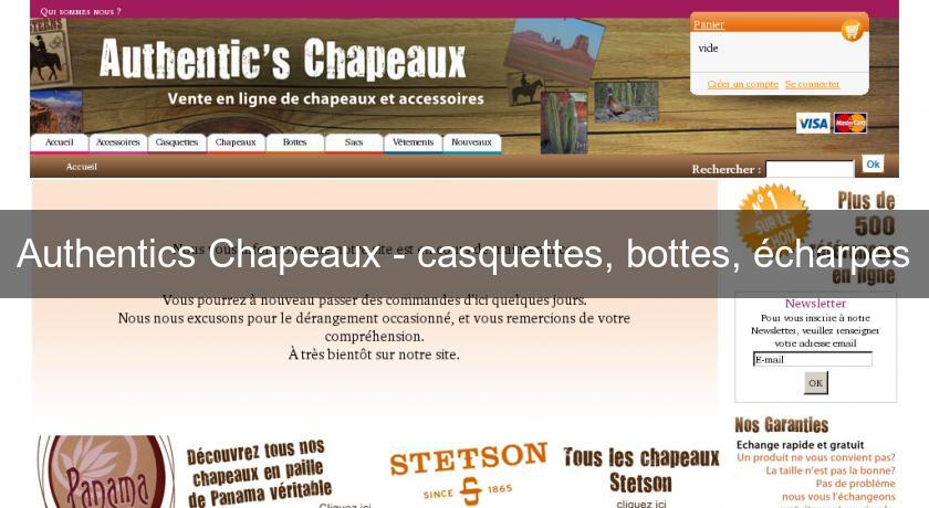 Authentics Chapeaux - casquettes, bottes, écharpes