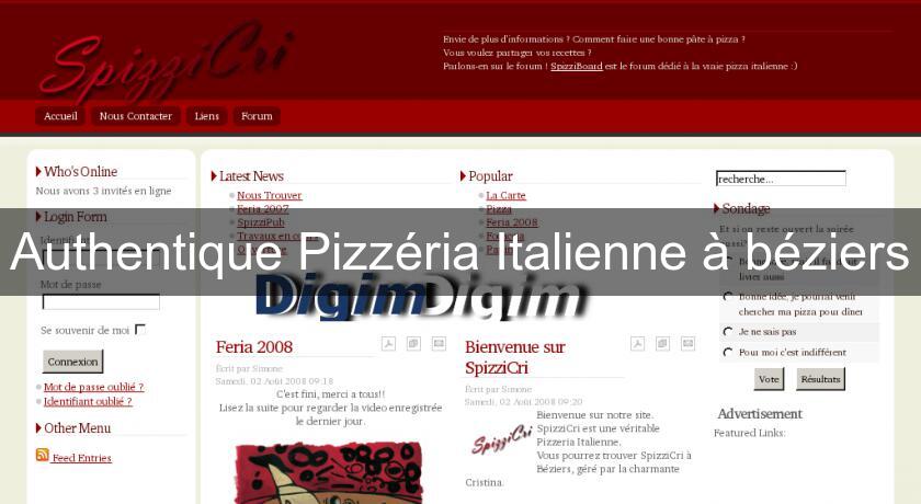 Authentique Pizzéria Italienne à béziers Authentique Pizzéria Italienne à béziers