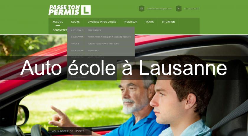 Auto école à Lausanne Auto école à Lausanne