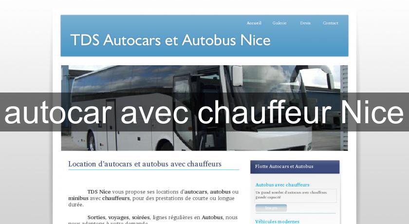 autocar avec chauffeur Nice