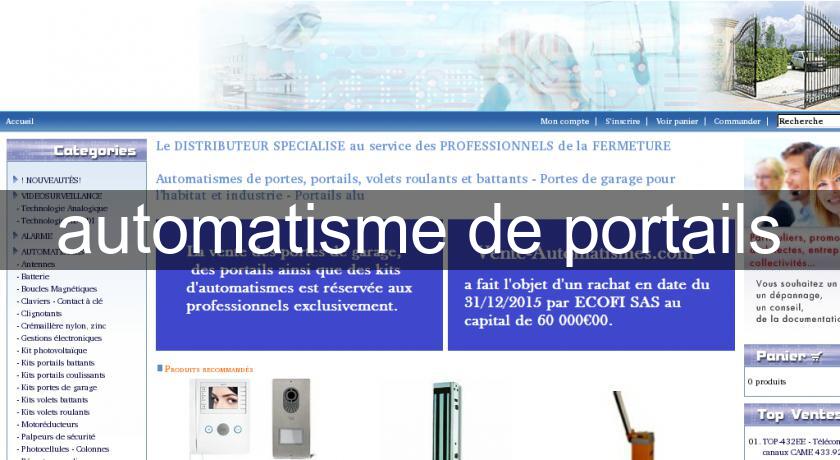 automatisme de portails automatisme de portails