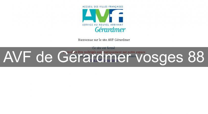 AVF de Gérardmer vosges 88