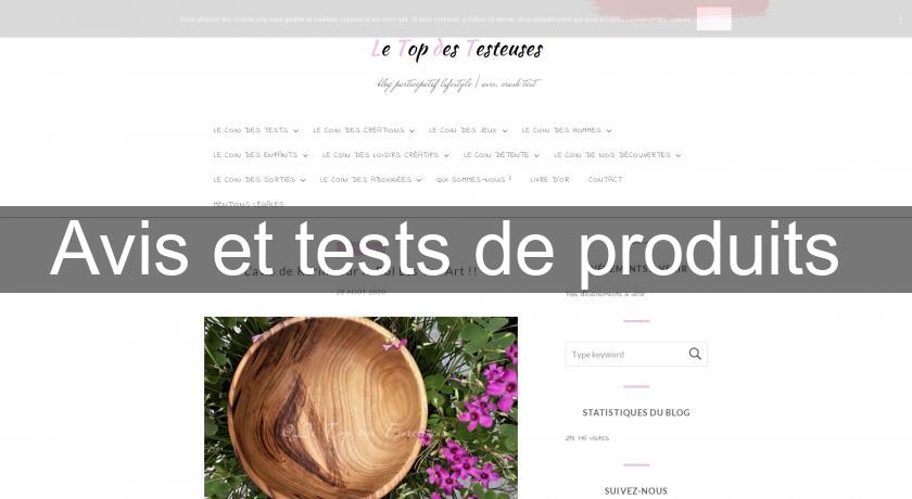 Avis et tests de produits 