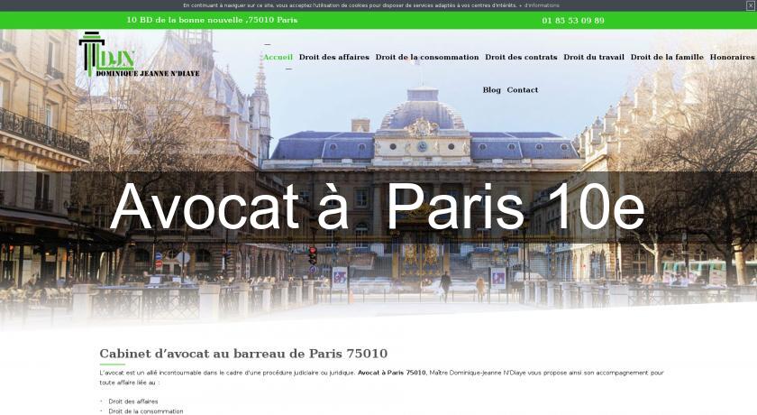Avocat à Paris 10e Avocat à Paris 10e