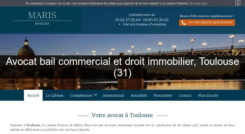 Avocat bail commercial et droit immobilier, Toulouse (31)