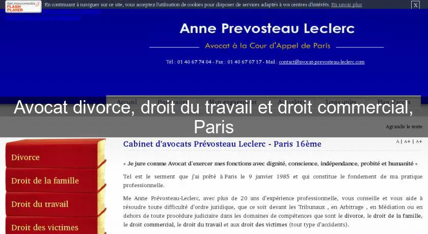 Avocat divorce, droit du travail et droit commercial, Paris