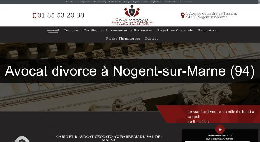 Avocat divorce à Nogent-sur-Marne (94)