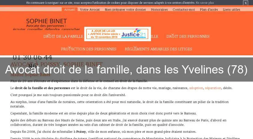 Avocat droit de la famille, dans les Yvelines (78)