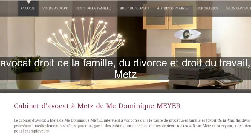 avocat droit de la famille, du divorce et droit du travail, Metz