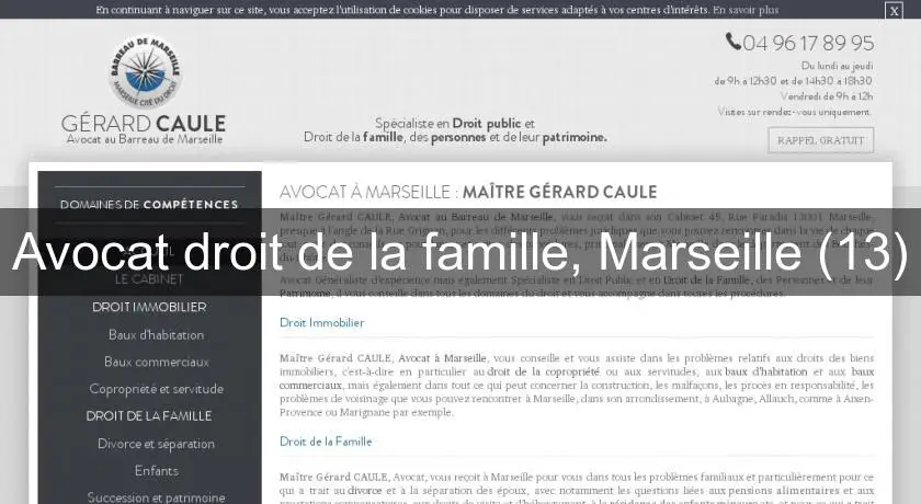 Avocat droit de la famille, Marseille (13)
