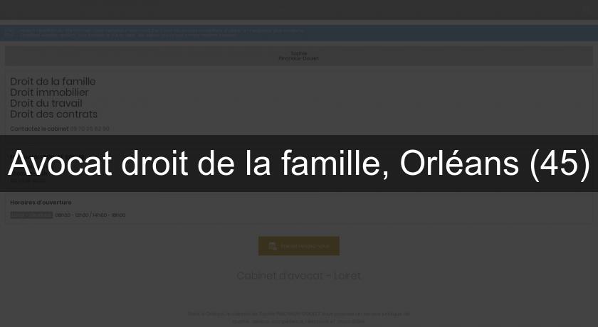 Avocat droit de la famille, Orléans (45) Avocat droit de la famille, Orléans (45)
