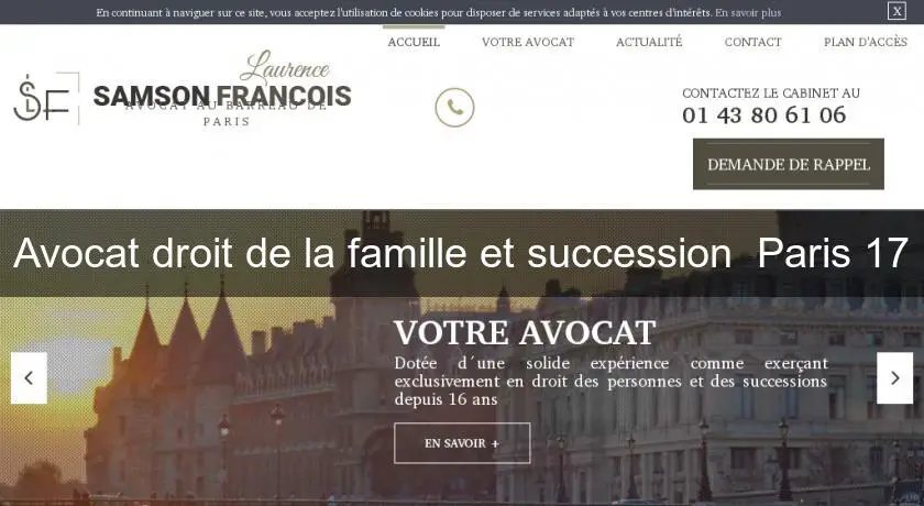 Avocat droit de la famille et succession  Paris 17