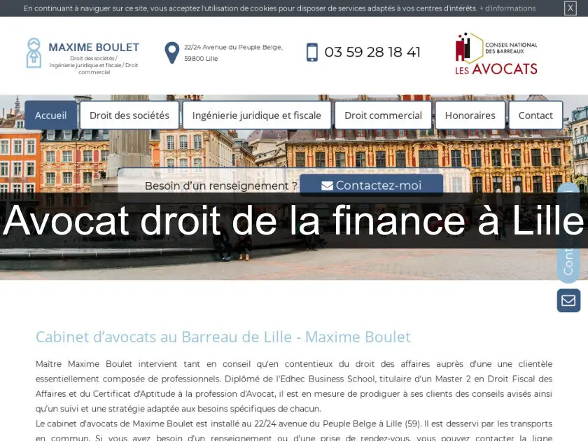 Avocat droit de la finance à Lille