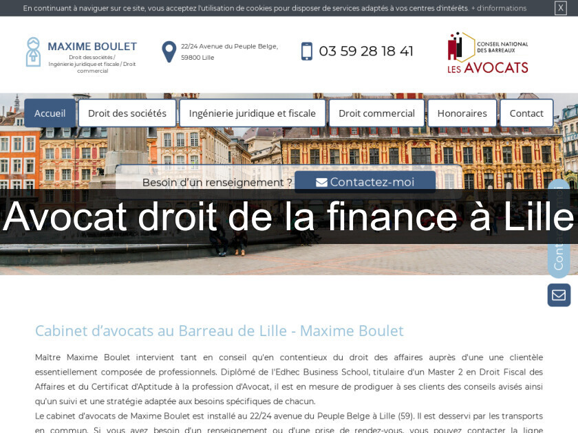 Avocat droit de la finance à Lille