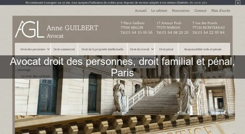 Avocat droit des personnes, droit familial et pénal, Paris