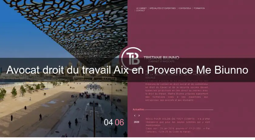 Avocat droit du travail Aix en Provence Me Biunno