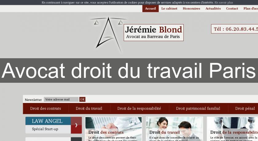 Avocat droit du travail Paris Avocat droit du travail Paris