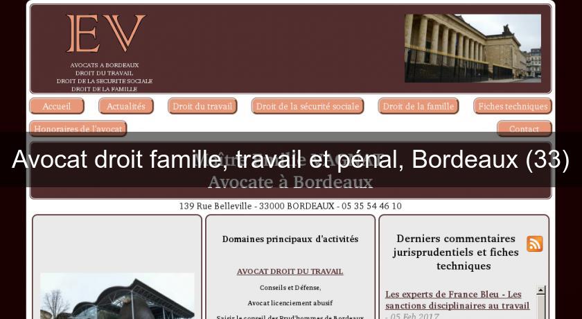 Avocat droit famille, travail et pénal, Bordeaux (33) Avocat droit famille, travail et pénal, Bordeaux (33)