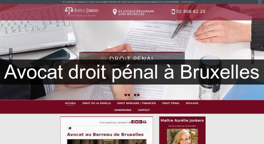 Avocat droit pénal à Bruxelles Avocat droit pénal à Bruxelles