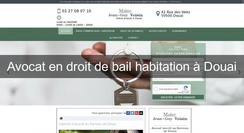 Avocat en droit de bail habitation à Douai