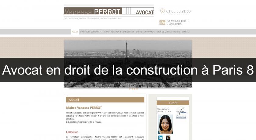Avocat en droit de la construction à Paris 8
