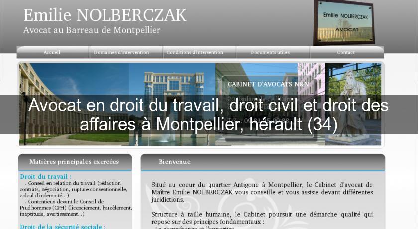 Avocat en droit du travail, droit civil et droit des affaires à Montpellier, hérault (34)