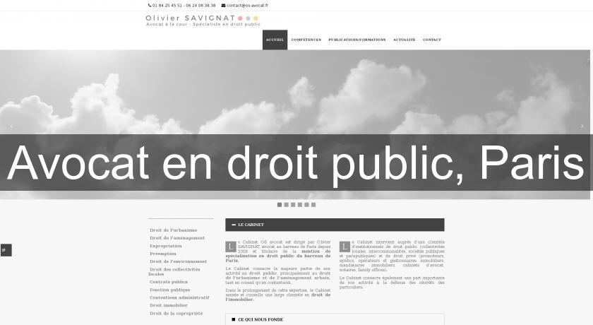 Avocat en droit public, Paris Avocat en droit public, Paris