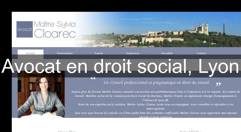 Avocat en droit social, Lyon