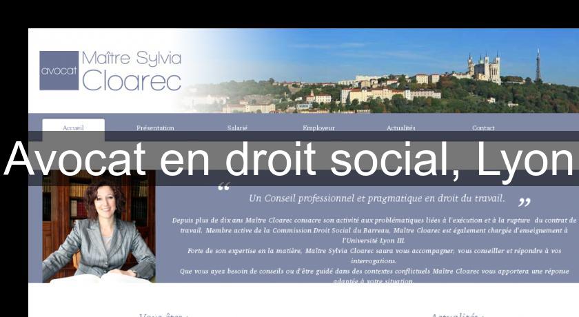 Avocat en droit social, Lyon