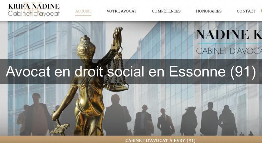 Avocat en droit social en Essonne (91) Avocat en droit social en Essonne (91)