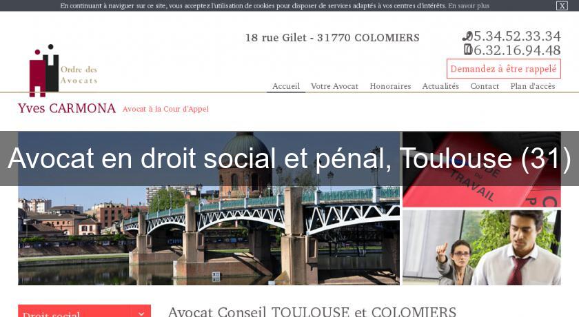 Avocat en droit social et pénal, Toulouse (31) Avocat en droit social et pénal, Toulouse (31)