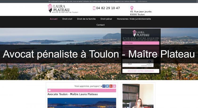 Avocat pénaliste à Toulon - Maître Plateau Avocat pénaliste à Toulon - Maître Plateau
