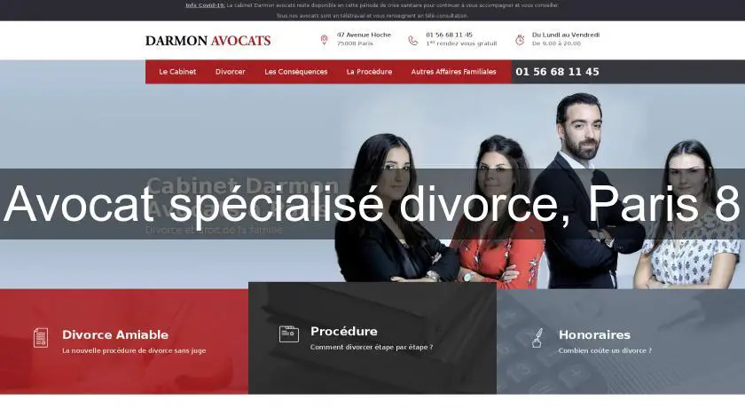 Avocat spécialisé divorce, Paris 8