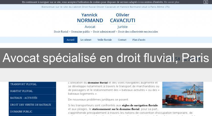 Avocat spécialisé en droit fluvial, Paris