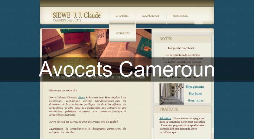 Avocats Cameroun Avocats Cameroun