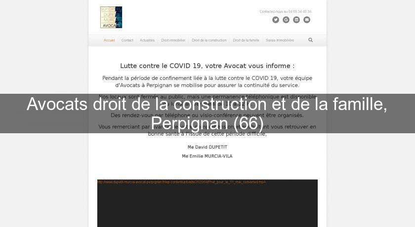 Avocats droit de la construction et de la famille, Perpignan (66) Avocats droit de la construction et de la famille, Perpignan (66)