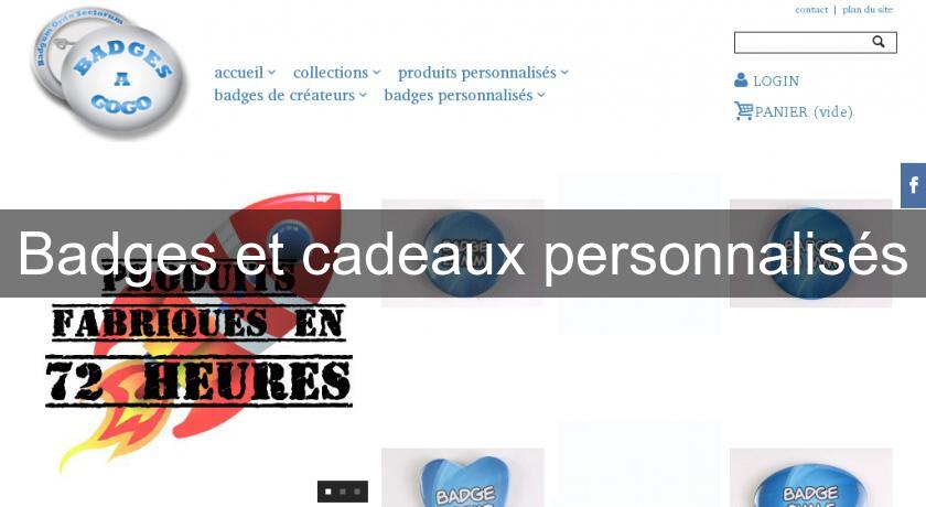 Badges et cadeaux personnalisés