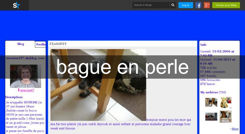 bague en perle bague en perle