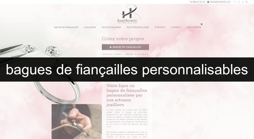 bagues de fiançailles personnalisables