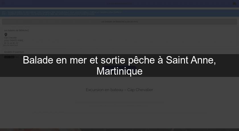 Balade en mer et sortie pêche à Saint Anne, Martinique
