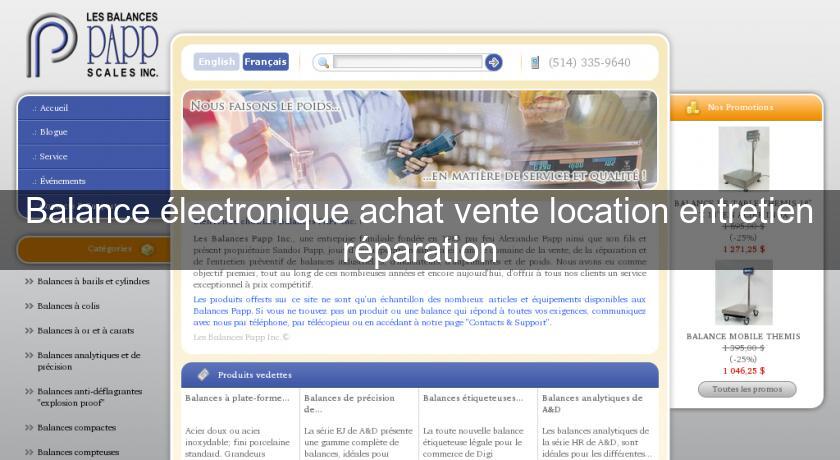 Balance électronique achat vente location entretien réparation Balance électronique achat vente location entretien réparation