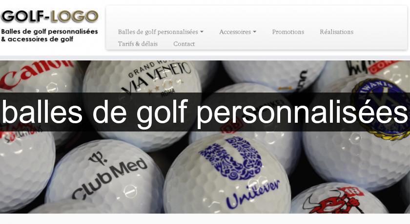 balles de golf personnalisées