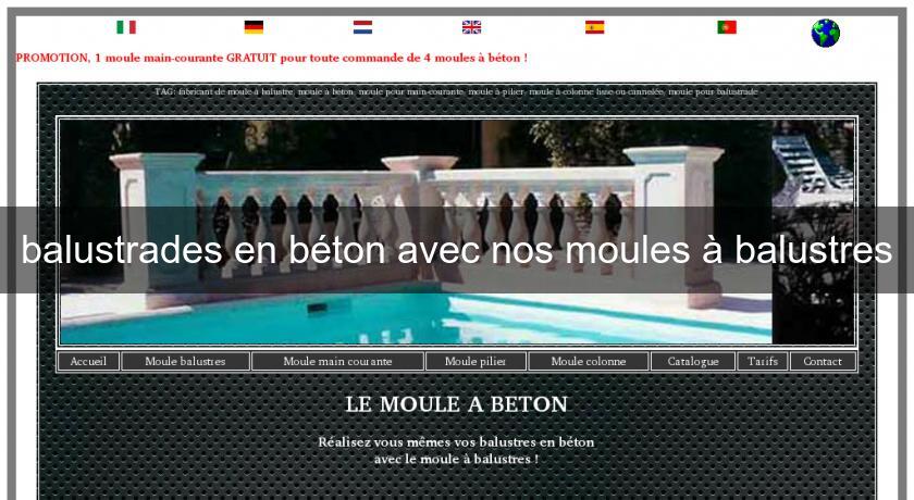 balustrades en béton avec nos moules à balustres balustrades en béton avec nos moules à balustres