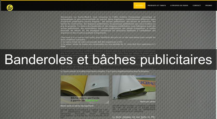 Banderoles et bâches publicitaires Banderoles et bâches publicitaires