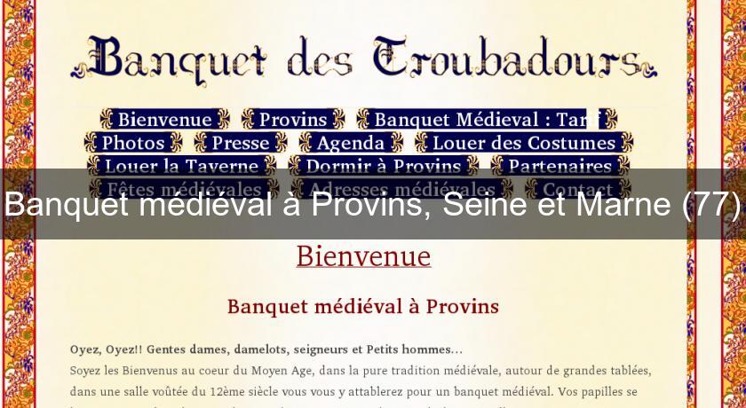 Banquet médiéval à Provins, Seine et Marne (77) Banquet médiéval à Provins, Seine et Marne (77)