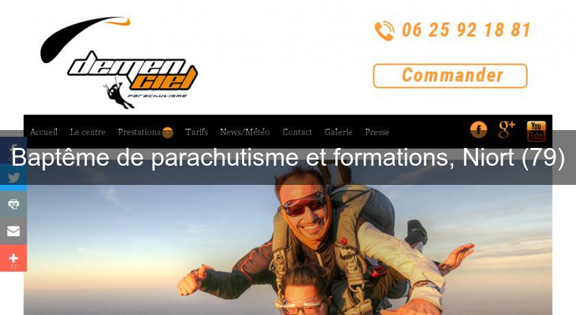 Baptême de parachutisme et formations, Niort (79)