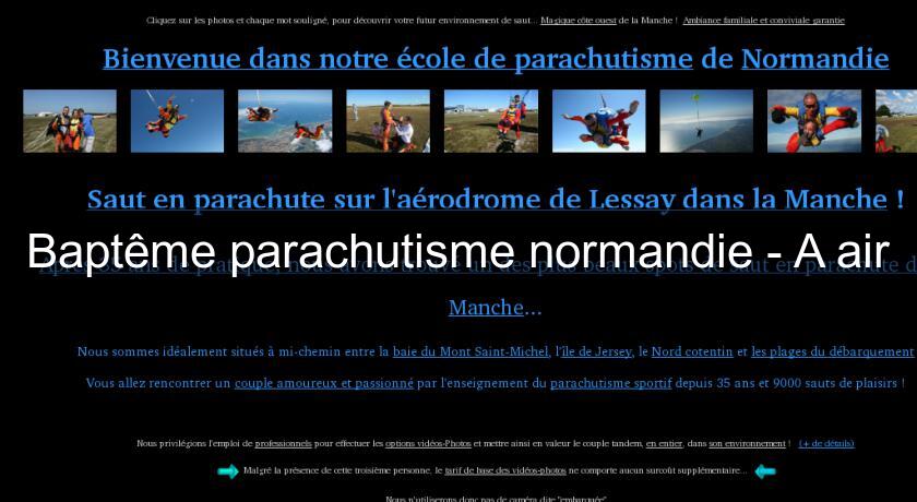 Baptême parachutisme normandie - A'air