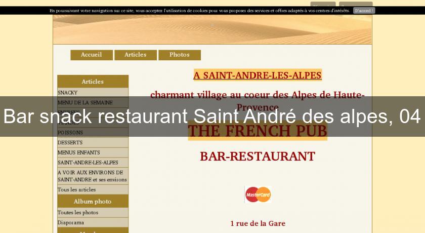 Bar snack restaurant Saint André des alpes, 04 Bar snack restaurant Saint André des alpes, 04