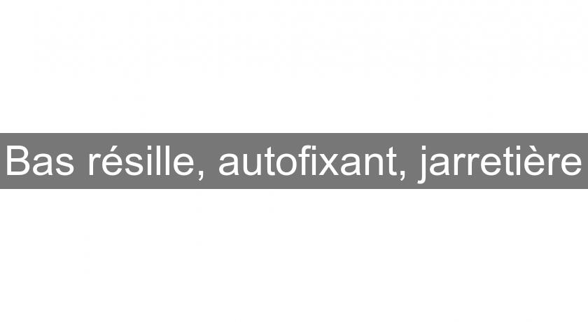 Bas résille, autofixant, jarretière