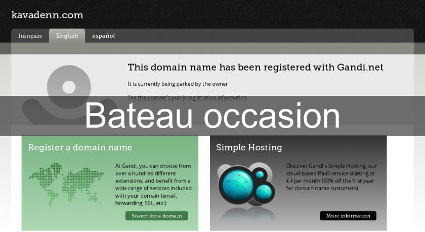Bateau occasion Bateau occasion